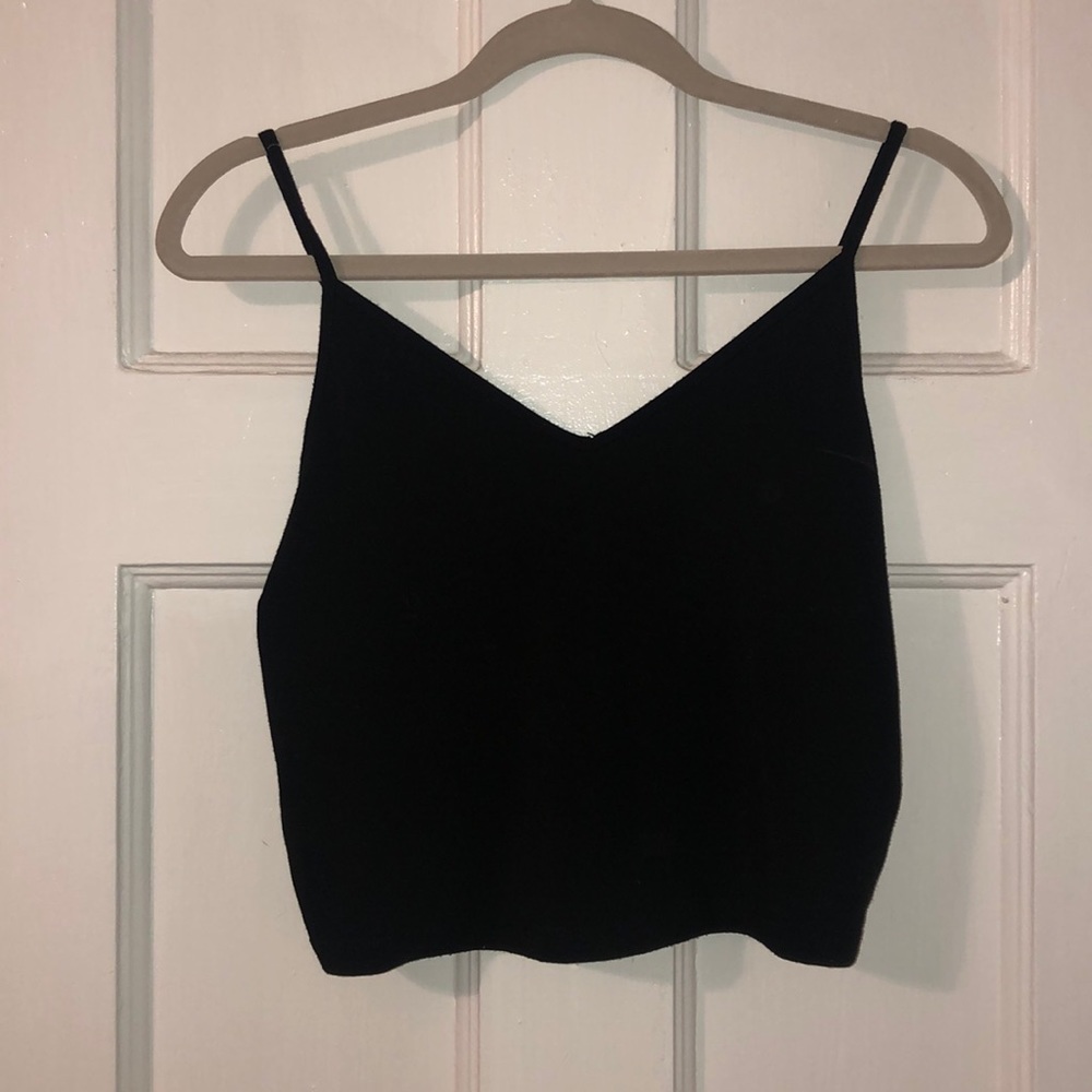 Black Cropped Tanktop